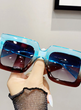 ins小脸街拍复古风大框太阳镜