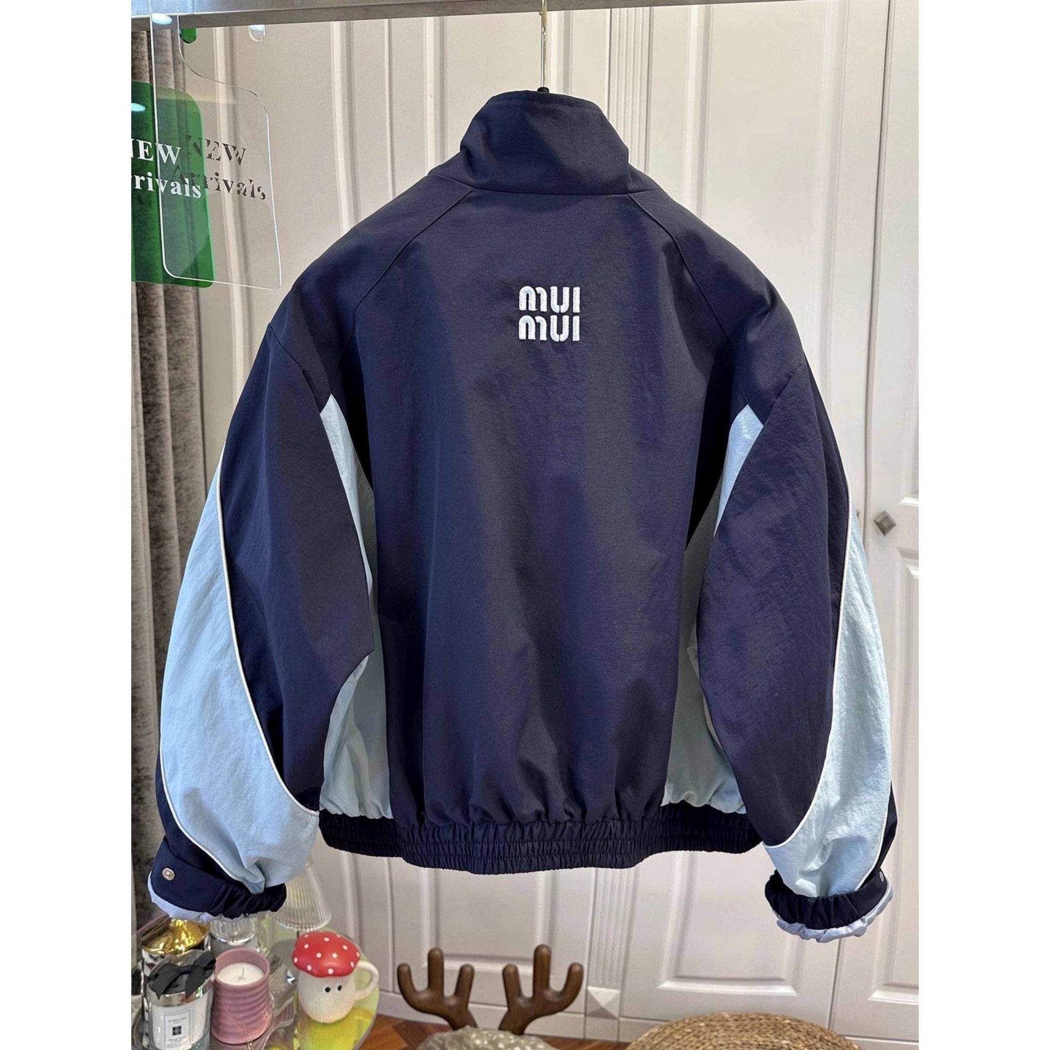 欧货立领撞色拼接夹克短外套女2026春秋季大码女装宽松百搭冲锋衣,淘宝优惠券,粉丝福利购,淘宝优惠卷