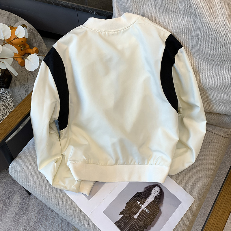 复古港风chic棒球服女2024秋季新款设计感洋气小个子短款夹克外套,淘宝优惠券,粉丝福利购,淘宝优惠卷