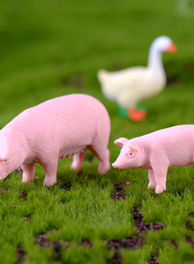 可爱动物PVC公仔烘焙蛋糕装饰品