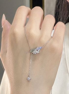 S925银小乔双生之翼项链女王者周边小众轻奢锁骨链送闺蜜爱人礼物