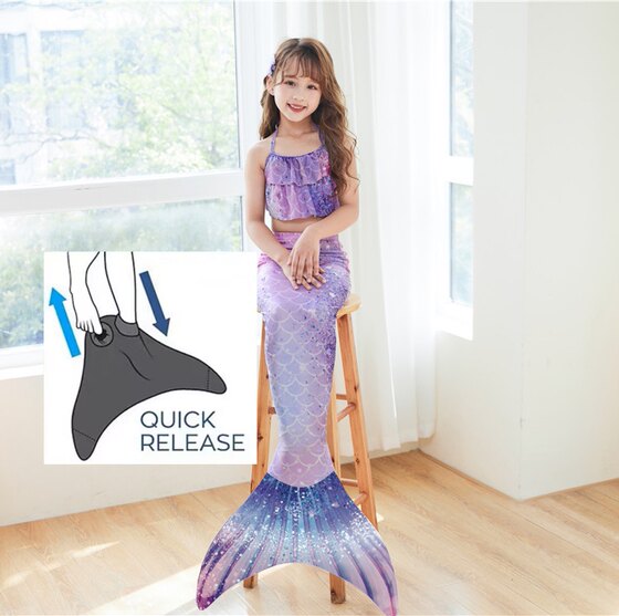 Mermaid Tail Swimsuit Performance Photography Princess