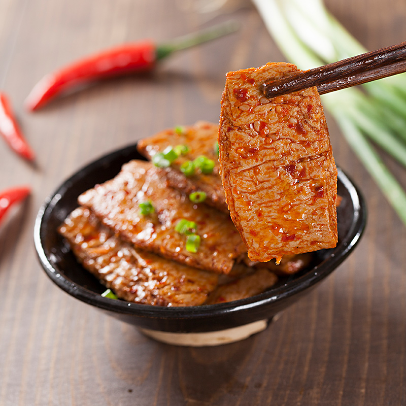 手撕素肉80包素肉豆干制品素牛排网红小零食素牛肉吃的零食小吃