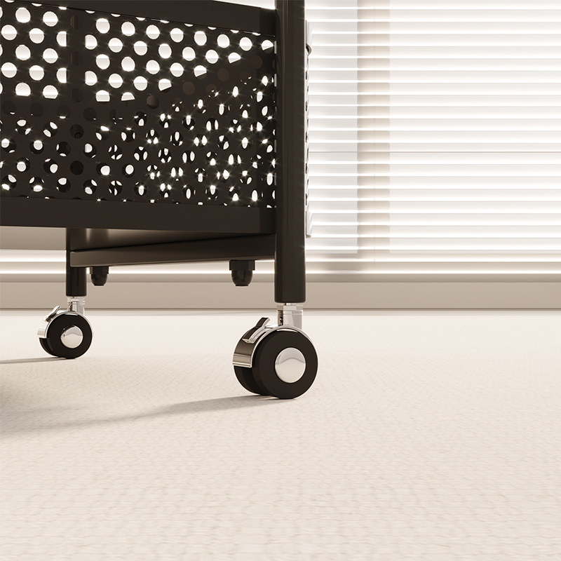 可移动带轮中古玻璃推车客厅置物架 欧调水云间角几/边几