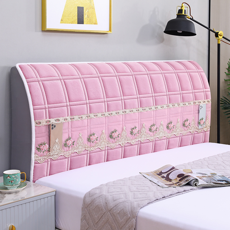 床头套罩新款全包通用网红软包欧式皮木靠背罩简约加厚防尘保护罩 - 图2