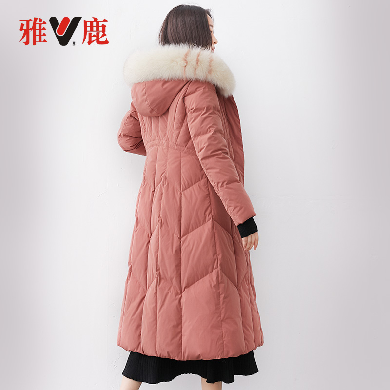 S 2019 雅鹿羽绒服女长款过膝韩版大毛领加厚 新款爆款修身收腰冬季 S 2019 雅鹿羽绒服女长款过膝韩版大毛领加厚 新款爆款修身收腰冬季