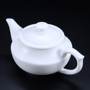 甲盏窑 德化白瓷茶壶 李甲栈手工白瓷茶壶 功夫茶具陶瓷泡茶壶