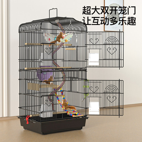 蜜袋鼯笼子加密松鼠花枝鼠飞鼠龙猫笼具铁丝笼夏季透气饲养箱用品 - 图2