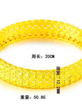 不掉色沙金越南欧币风首饰