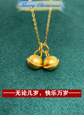 diy沙金铃铛公主风手链红绳吊坠