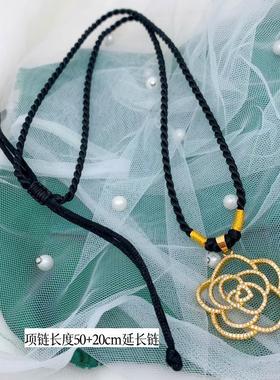 镀金越南沙金女玫瑰项链不掉色