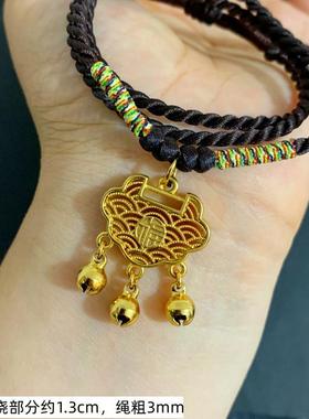 越南沙金女平安锁久不掉色