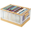 Pulley Book Box Book Storage Box Transparent Sorting Box For High School Students' Classroom With Books. The Box Is Foldable