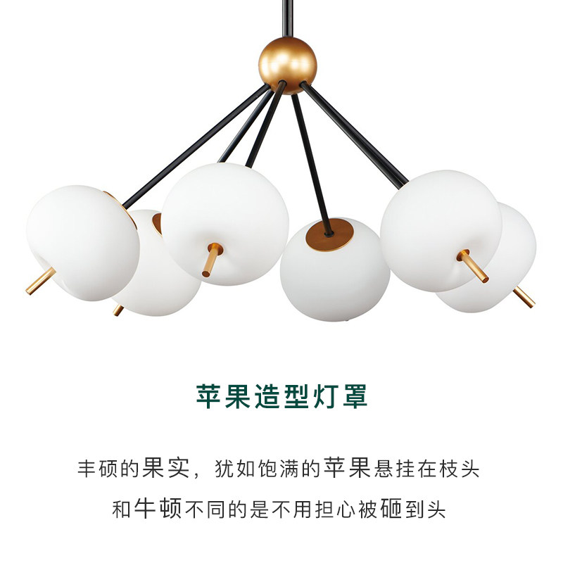 北欧设计师款餐厅卧室极简约大气客厅吊灯创意灯具_虎窝淘
