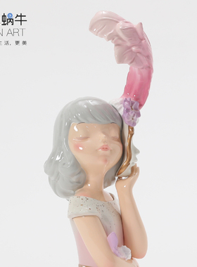 蓝色蜗牛双子新居轻奢风艺术品