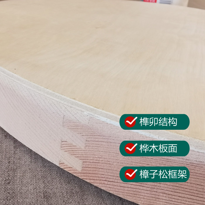 圆形木板岩彩画板油画框带背板沥粉坦培拉画板漆画板国画板异形板