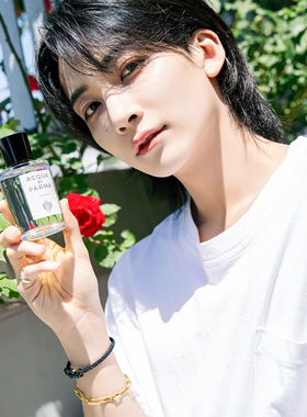 尹净汉同款手链简约高级马蹄扣黑色手绳叠戴几何链条2024新款饰品