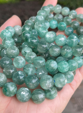 晶德珠宝  7A天然蓝色祖母晶手链个性单圈圆珠手链礼品节日礼物