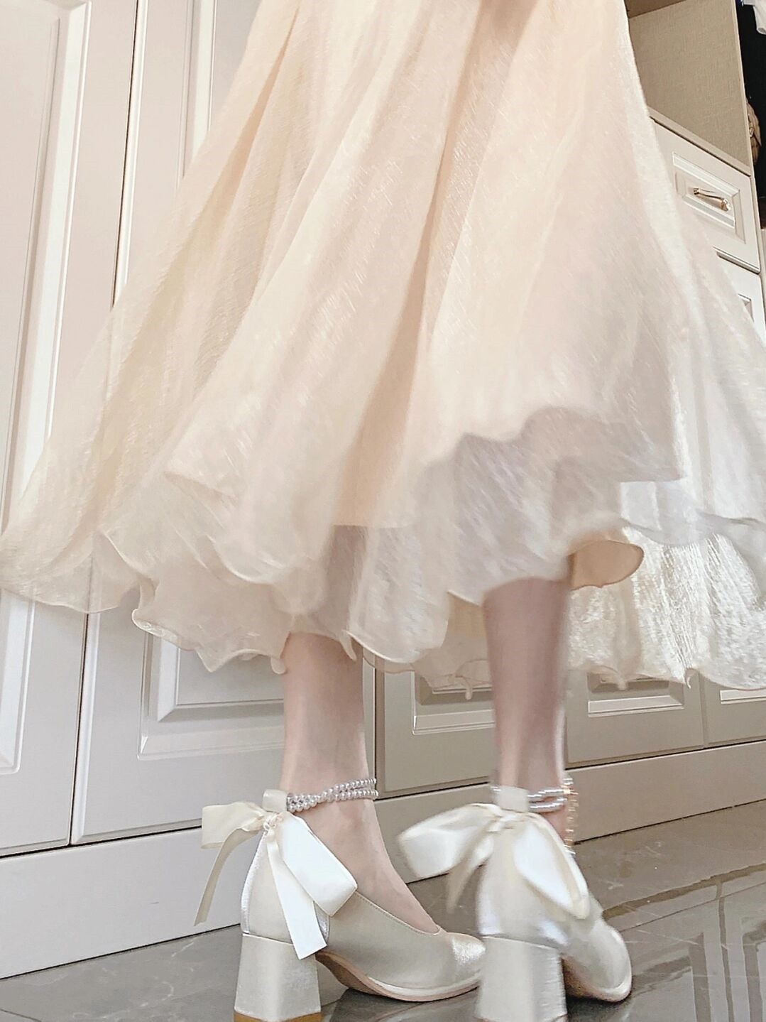 白色一字玛丽珍女单鞋法式高跟鞋仙女风气质公主婚鞋伴娘穆勒鞋,淘宝优惠券,粉丝福利购,淘宝优惠卷