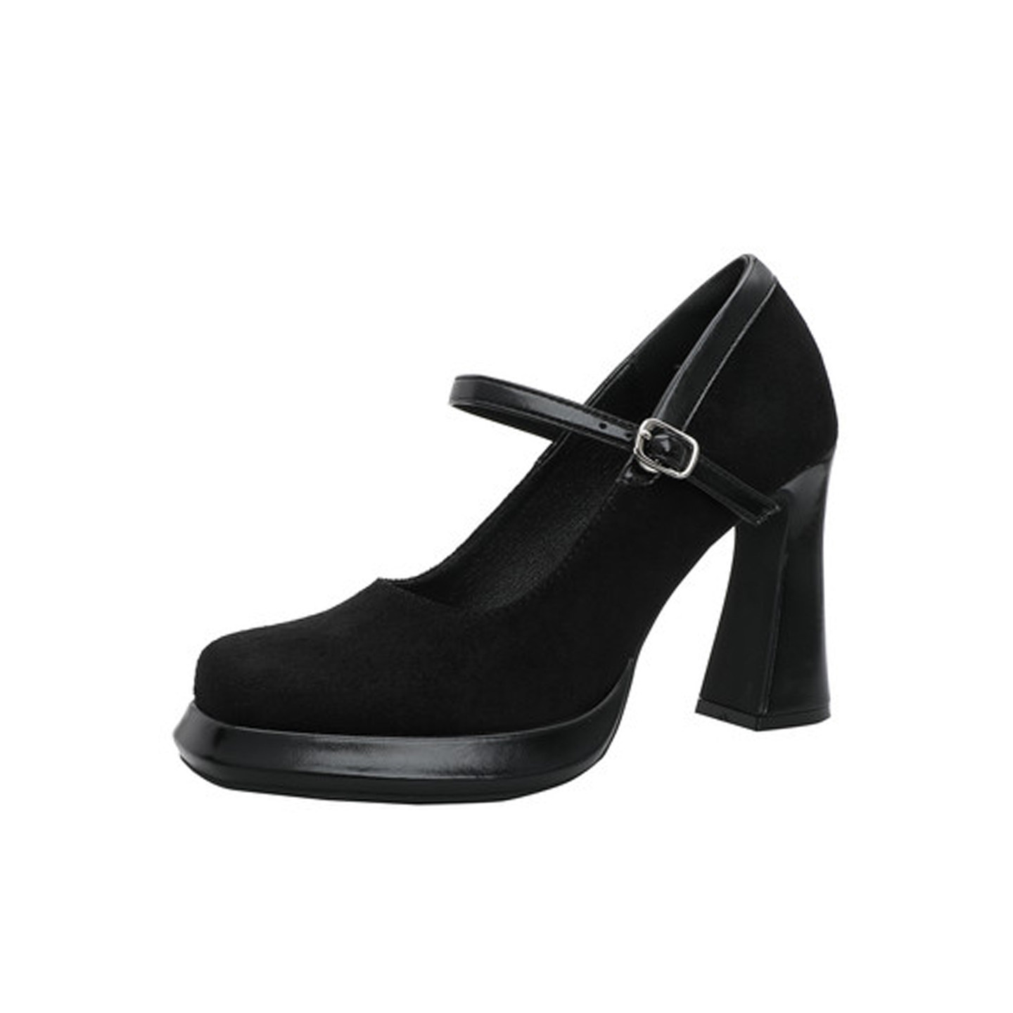 防水台黑色粗跟高跟鞋女气质高级不累脚2026新款一字带玛丽珍单鞋,淘宝优惠券,粉丝福利购,淘宝优惠卷