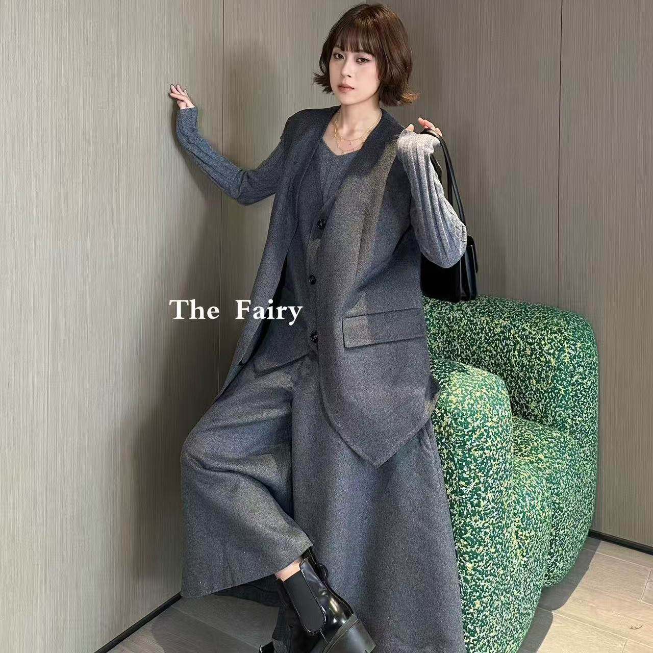 好漂亮灰色羊毛马甲外套女2025年冬季新款坎肩宽松休闲上衣时尚潮,淘宝优惠券,粉丝福利购,淘宝优惠卷