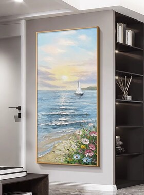 大芬油画村手绘油画现代简约玄关