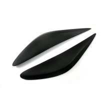 Suitable for 13-15 days of heaven-colored black resin retrofitted light eyebrow headlights decoration patch