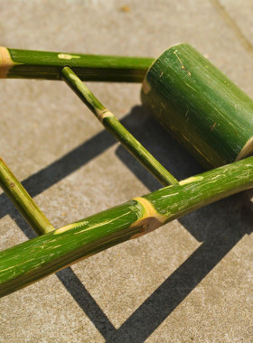 幼儿园户外竹子玩具车手推车