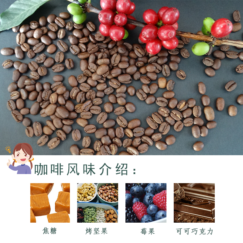 云南精品咖啡 水洗小豆意式香浓 特浓摩卡咖啡生豆1000g 高晟庄园 - 图2