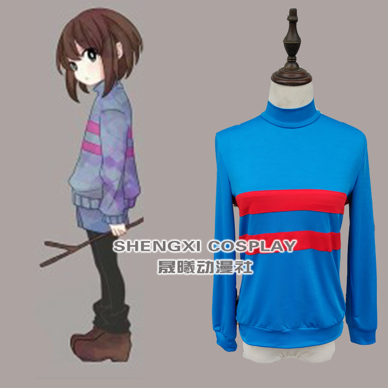 传说之下undertale cosplay服装frisk chara cos外套上衣包邮 - 图0