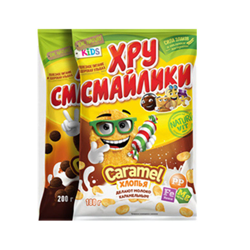 俄罗斯进口玉米片黑巧克力球低脂200g早餐即食休闲袋装燕麦片零食,淘宝优惠券,粉丝福利购,淘宝优惠卷