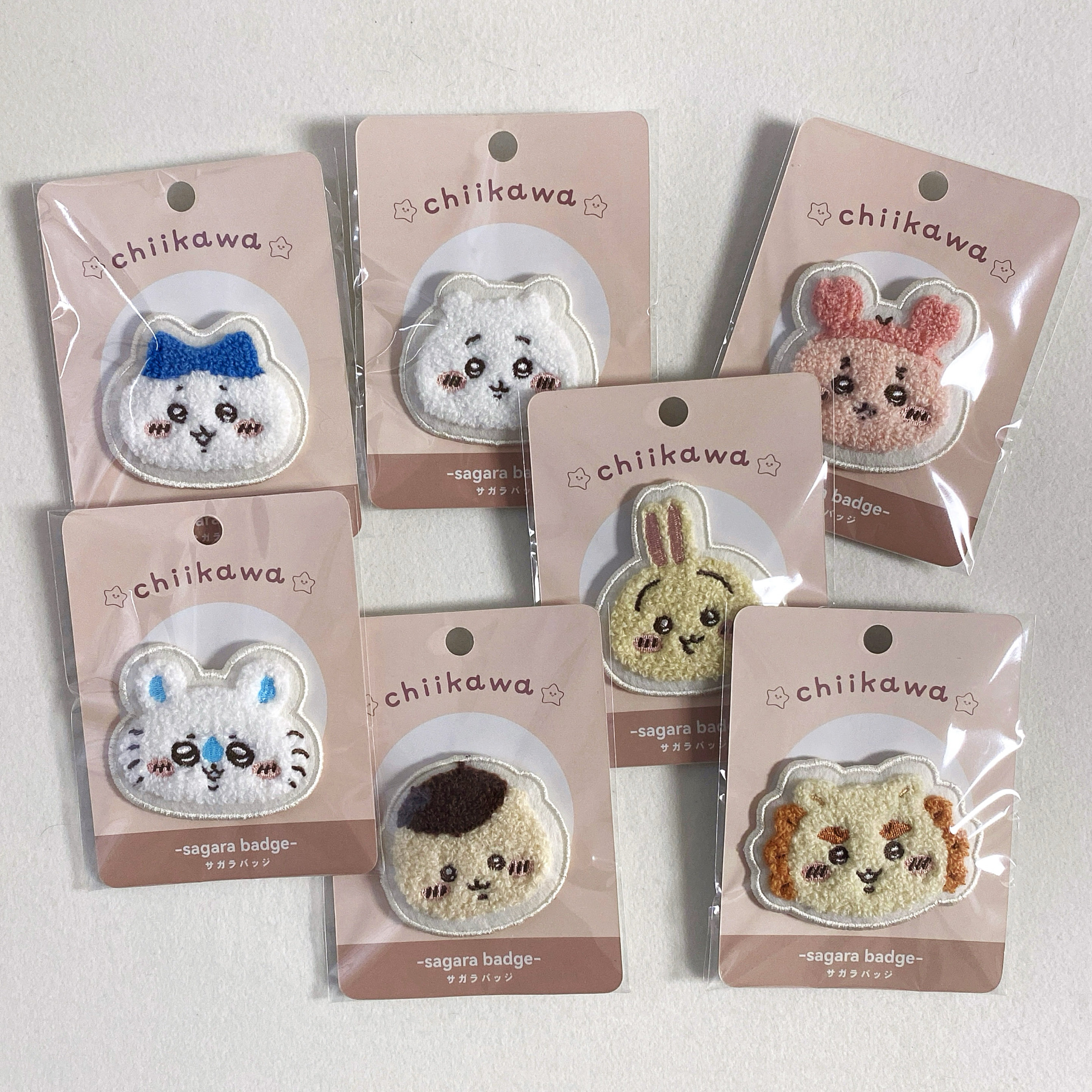 现货日本chiikawa刺绣徽章小八乌萨奇吉伊胸针cleanfit风格配饰,淘宝优惠券,粉丝福利购,淘宝优惠卷