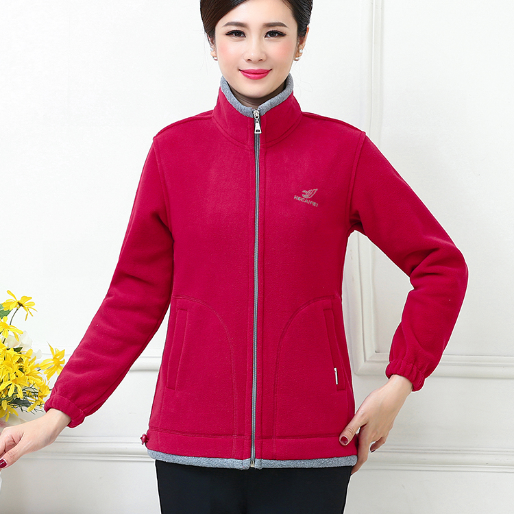 锦织梦卫衣长袖驼绒摇粒绒外套女开衫户外运动