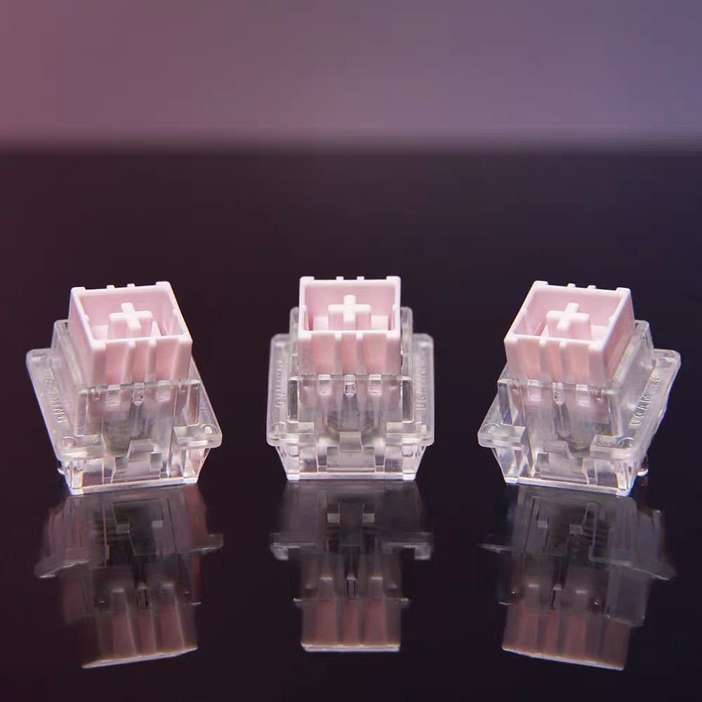 游众UGAMING粉色泰山磁轴GT麻将音闷轴双灯位磁轴键盘轴体开关,淘宝优惠券,粉丝福利购,淘宝优惠卷