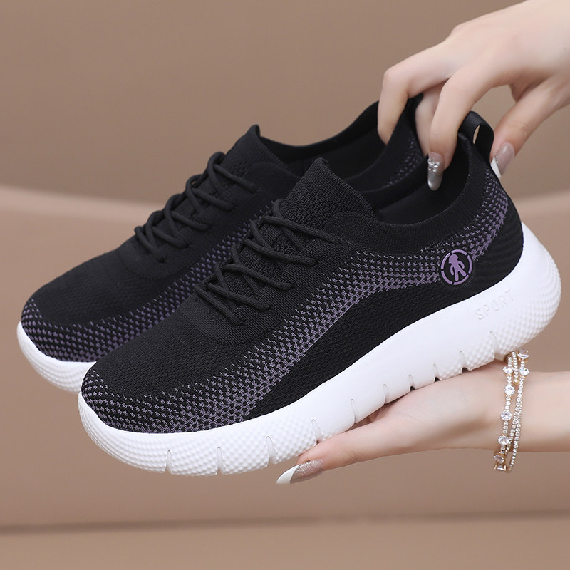 春夏新款老北京布鞋女一脚蹬网面运动休闲厚底健步鞋中老年妈妈鞋,淘宝优惠券,粉丝福利购,淘宝优惠卷