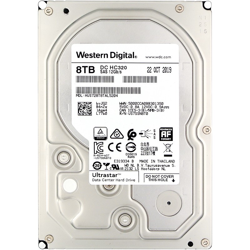 WD/西部数据 HUS728T8TAL5204 8TB 3.5服务器企业级7.2KSAS硬盘tb - 图3