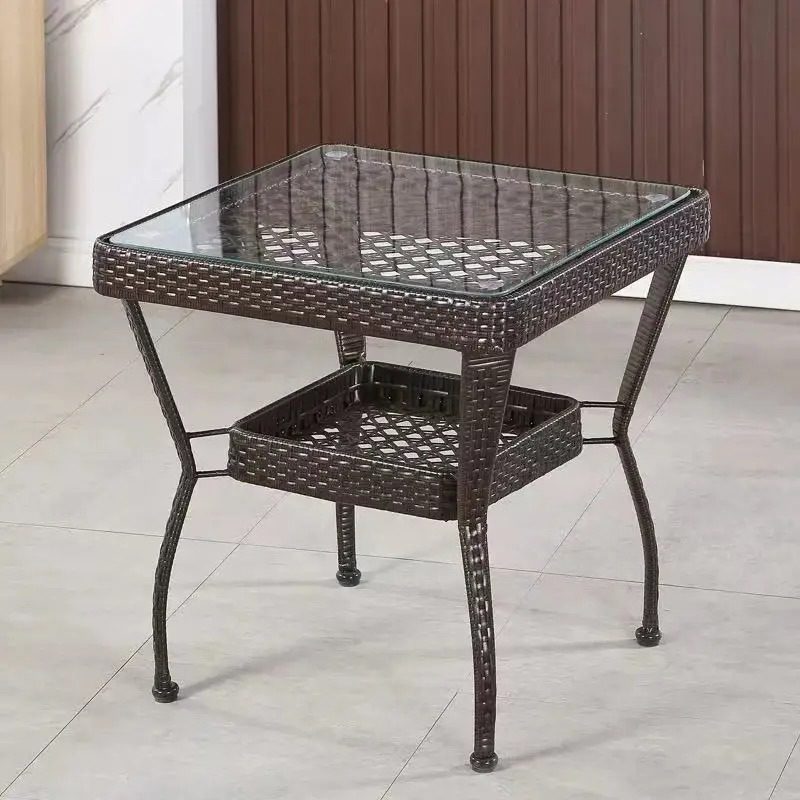 简约阳台小茶几户外方桌钢化玻璃桌子头储物桌休闲家用客厅小茶桌,淘宝优惠券,粉丝福利购,淘宝优惠卷