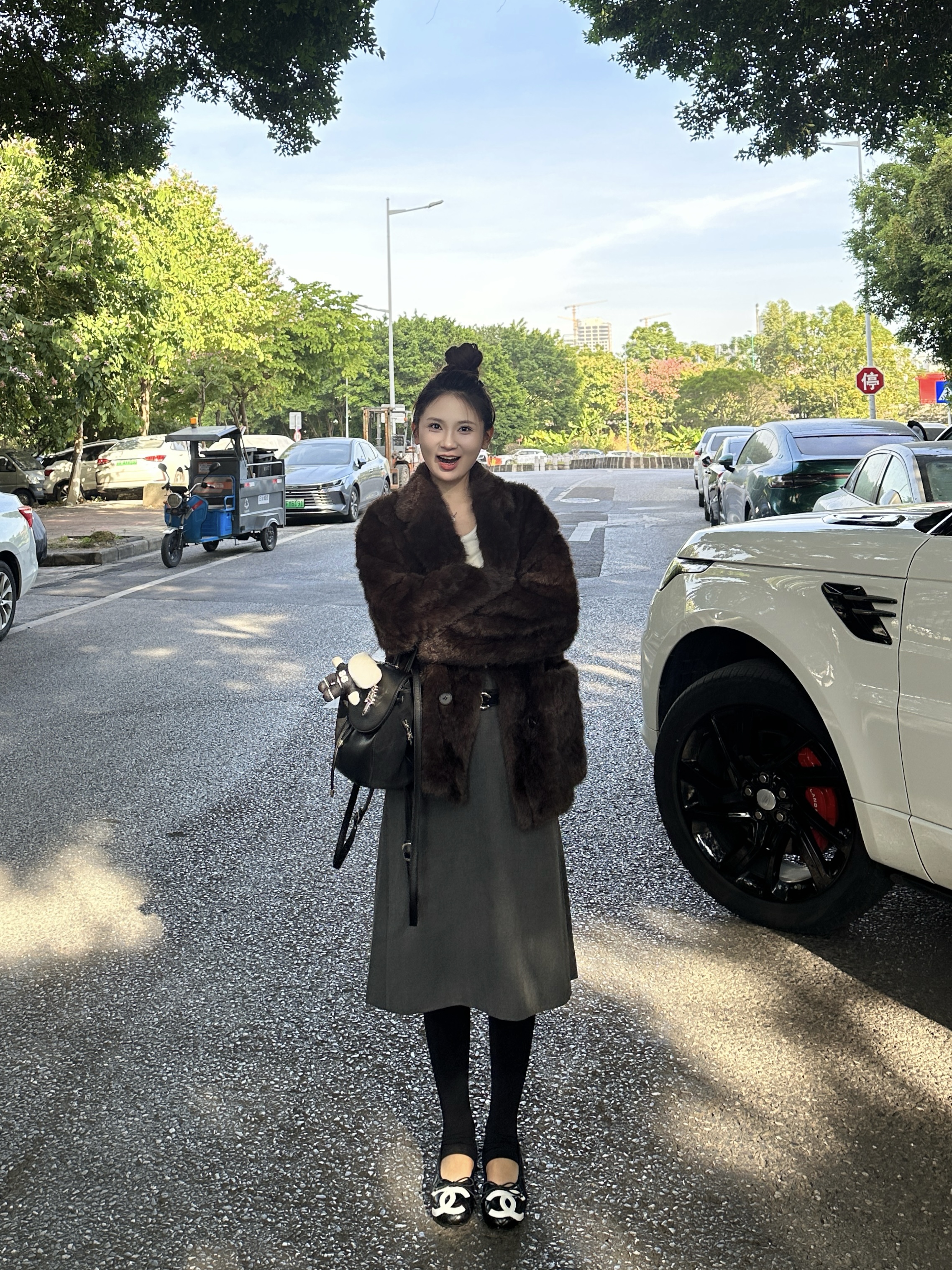 3KU夫妇冬季新款西服领仿水貂绒皮毛一体保暖外套女皮草毛毛上衣 - 图3