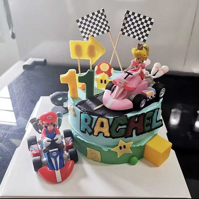 超级玛丽蛋糕摆件软陶蘑菇插牌小恐龙马里奥儿童派对生日插旗,淘宝优惠券,粉丝福利购,淘宝优惠卷