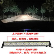 Внедорожные огни 汽车led长条灯超亮货车12v24伏中网杠灯强光爆闪改装越野车顶射灯