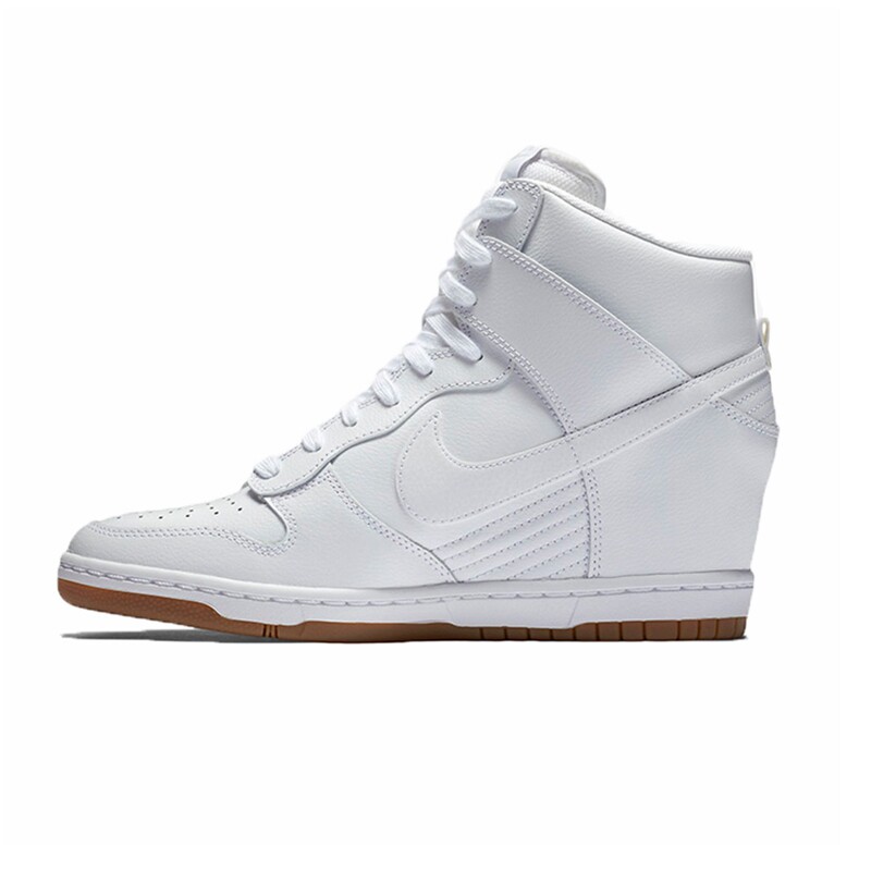 35.5-40 Spot Nike DUNK SKY HI Women's Pure White Increase Casual Shoes  644877-103