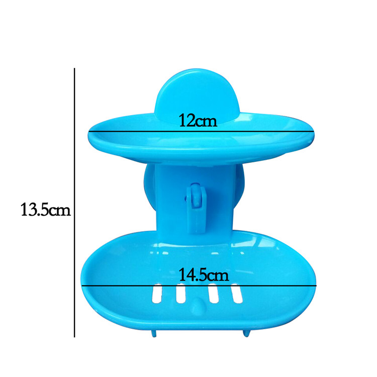 肥皂盒吸盘壁挂式香皂架沥水浴室放海绵卫生间创意皂托大号免打孔 - 图0