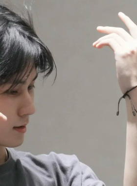 张真源同款路路通深咖色玉米结手绳男女情侣粉丝周边应援手绳礼物