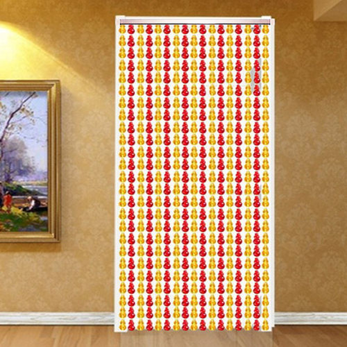 珠帘防蚊蝇门帘塑料隔断帘家用客厅玄关卧室装饰葫芦帘子免打孔 - 图2