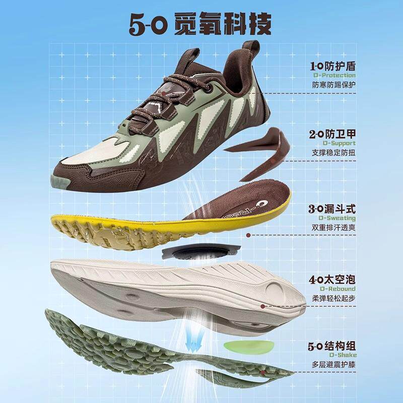 ONEMIX玩觅皮面秋冬户外跑鞋男减震运动鞋训练鞋专业防水跑步鞋女 - 图3