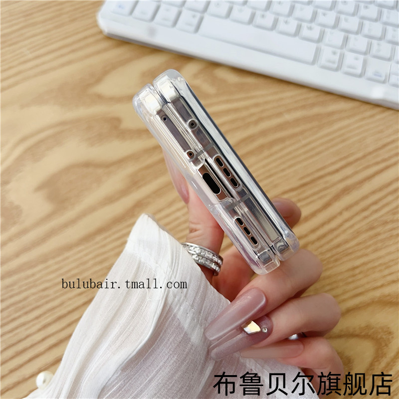 适用小米MIXFlip手机壳新款硅胶透明mixflip2小折叠屏保护套mix超薄软壳flip连体全包filp防摔男女xflip外壳2 - 图2