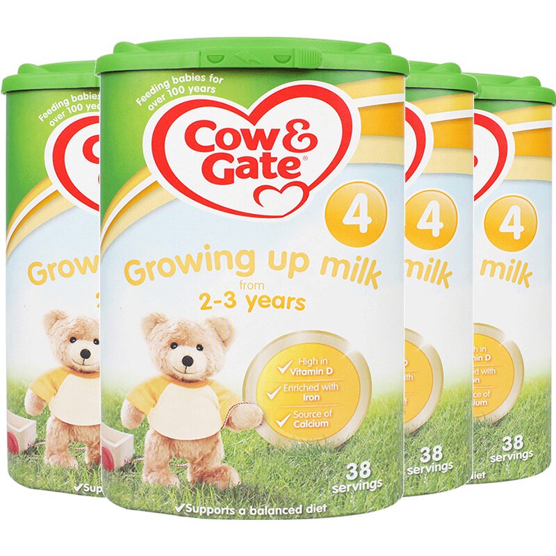 英国原装进口cow gate牛栏4段奶粉 皇家邮政海外婴幼儿牛奶粉