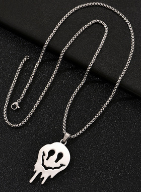 嘻哈潮蹦迪街头个性鬼脸项链