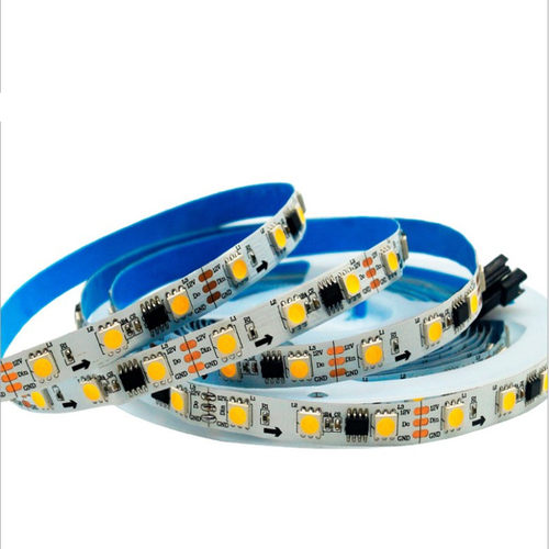 WS2811单色暖白60灯12V5050全彩LED通电跑马流水常亮线条灯带白光 - 图3