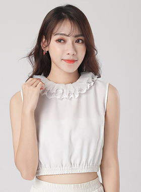 毛衣假领子女韩版百搭甜美蕾丝